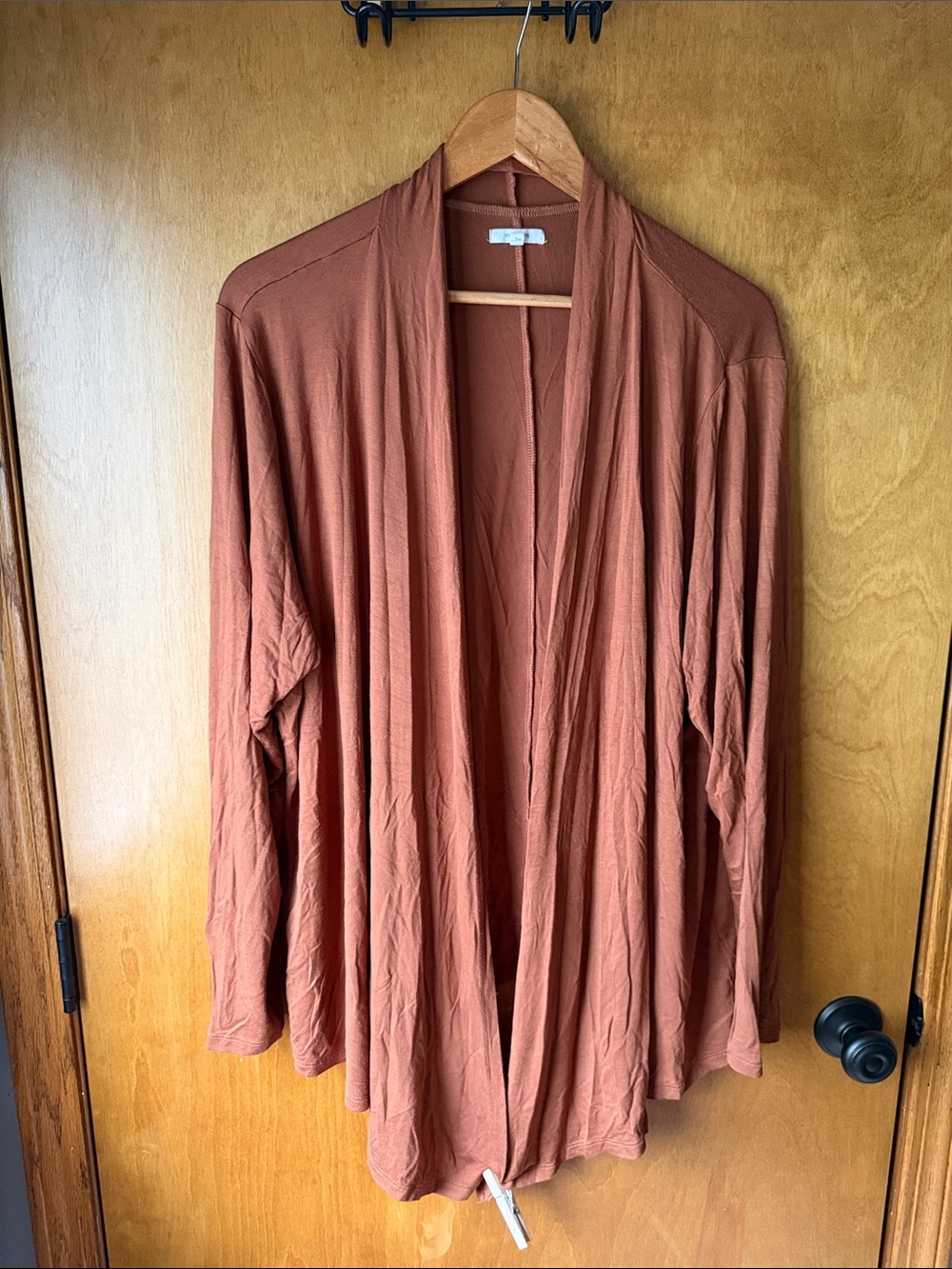 Maurice’s women’s waterfall cardigan- camel brown